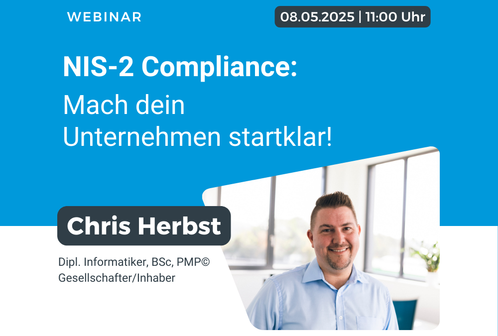 NIS-2 Compliance Webinar: Mach dein Unternehmen startklar!